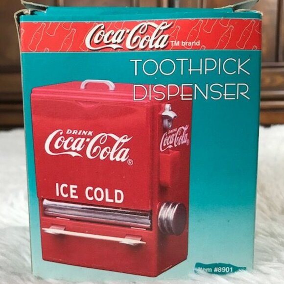Vintage Coca-Cola Toothpick Dispenser w/ Toothpicks - Picture 9 of 14